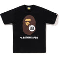 A BATHING APE 33RD ANNIV. APE HEAD TEE MENS